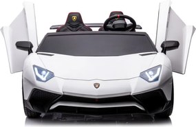 LEAN CARS Lamborghini XXL batéria do auta A8803 biela 24V