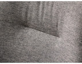 Sivé čalúnené jedálenské kreslo s podrúčkami Roxana – Unique Furniture