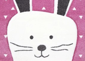 Koberce Breno Kusový koberec PASTEL KIDS 52/RVR, ružová,140 x 200 cm