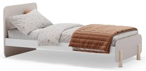 Krémová detská posteľ z borovicového dreva 90x190 cm Nora – Marckeric