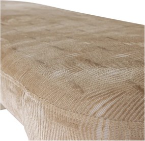 Béžová polstrovaná lavica Jacob – WOOOD