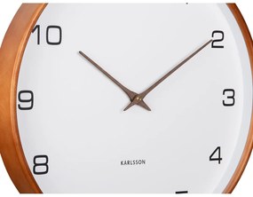 Dizajnové nástenné hodiny Karlsson 5993WH biele,priemer 40 cm