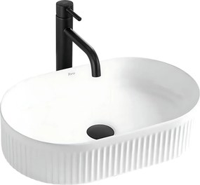 Rea Vanda, umývadlo na dosku 490x310x130 mm, biela lesklá, REA-U0603