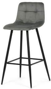 Autronic BONTEC Barová stolička, hnedá, látka, AUB-X7015 CAP2 Farba: Zelená