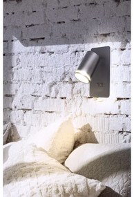 LED Nástenné bodové svietidlo PARIS 1xGU10/10W/230V + LED/6W/230V čierna