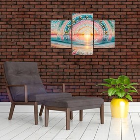 Obraz – Mozaika zapadajúceho slnka (90x60 cm)