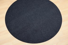 Vopi, Kusový koberec Quick step antracit kruh, 80x80 (priemer) kruh, šedá, chodba / predsieň