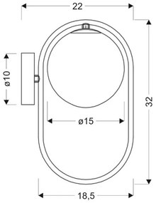 Nástenné svietidlo CORDEL 1xG9/28W/230V lesklý chróm