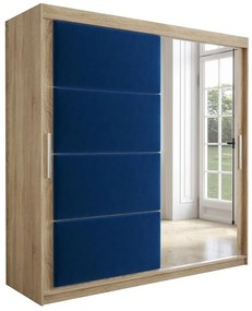 Skriňa Tapi 200 Dub Sonoma/Modrá