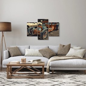 Obraz hnedého auta (90x60 cm)