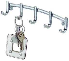Kovový vešiak na kľúče iDesign York Lyra, 21,5 x 4,6 cm