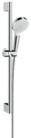 Hansgrohe Crometta, sprchová sada 1 jet EcoSmart 9 l/min so sprchovou tyčou 65 cm, biela/chrómová, HAN-26535400