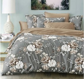 Bavlnené obliečky VELVIFLORA sivé Rozmer obliečky: 70 x 90 cm | 140 x 200 cm