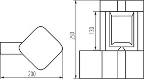 Kanlux 36552 - Vonkajšie nástenné svietidlo PEVO 1xGX53/11W/230V IP44 antracit