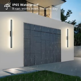 Brilagi - LED Vonkajšie nástenné svietidlo LINEO LED/24W/230V 3000K IP65 antracit