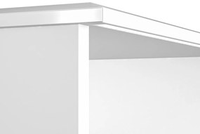 NOČNÝ STOLÍK CRISTINE 2S BIELY LESK + ZRKADLO