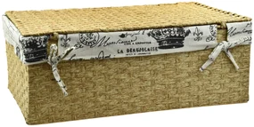 Úložný box s vekom s látkou PARIS Rozmery (cm): 36x24, v. 13