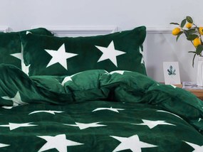 Francúzske mikroplyšové obliečky LÝDIE Exclusive - tmavo zelené