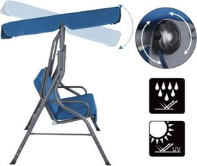 Zahradní houpačka CANOPS modrá