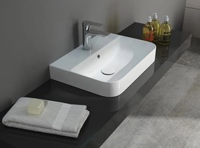 Isvea Isvea, SOTT AQUA umývadlo 57 cm, zápustné do dosky, 10SQ50057