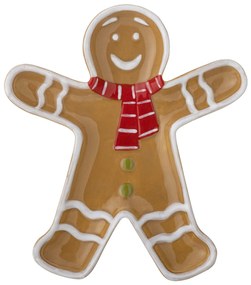 Tanier na občerstvenie Ginnie, perníkový panáčik, 18 cm