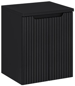 Závesná skrinka Nova Black II s doskou 50 cm čierna