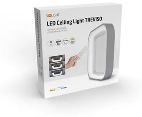 Stropné LED svietidlo Treviso - 48W - 2880lm - s diaľkovým ovládaním - šedé