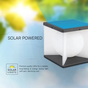 LED Solárne nástenné svietidlo LED/3W/3,7V IP65 3000K