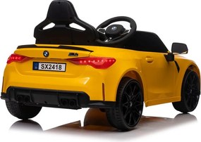 LEAN CARS BMW M4 na akumulátor, žlté