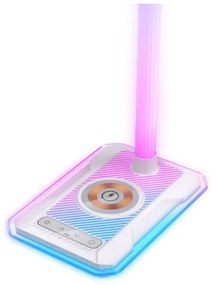 Immax 08988L - LED RGBW Stmievateľná stolná lampa s Qi nabíjaním 30W/230V biela