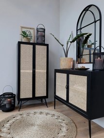 Prírodné guľatý koberec z morskej trávy - Ø120 cm