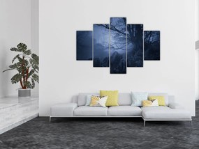 Obraz temného lesa (150x105 cm)
