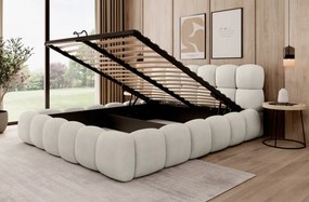 ČALÚNENÁ POSTEĽ ASHLEY 140x200 QUELLE 03 BÉŽOVÁ