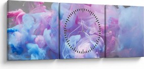 Obraz - Dym (s hodinami) (90x30 cm)