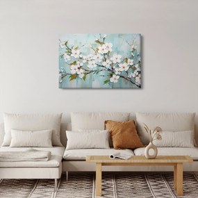 Obraz - Maľba, kvitnúce vetvy stromu (90x60 cm)