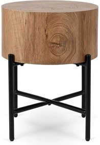 PROXIMA.store - Minimalistický okrúhly konferenčný stolík CEVES FARBA: čierna