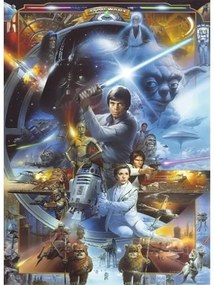 Fototapeta papierová 4-441 Disney Edition 2 Star Wars Luke Skywalker 4-dielna 184x254 cm