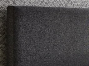 Posteľ boxspring Aston 140x200 cm, antracitovo šedá látka