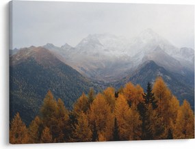Obraz - Výhľad na hrebene hôr (70x50 cm)