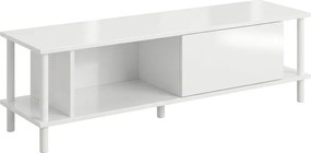 TV stolík PARIS 150 cm, biela