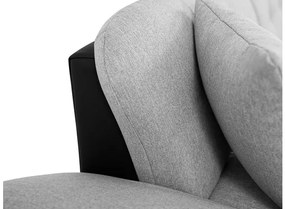 Rohová sedacia súprava Magnir, Dostupné poťahy: ekokoža Soft 017 + Lux 06 + Lux 05, Strana: pravá