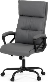 Kancelárske kreslo PEDRO — ekokoža, sivá