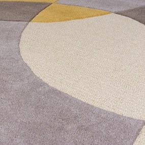 Okrovožltý vlnený koberec 170x120 cm Glow - Flair Rugs