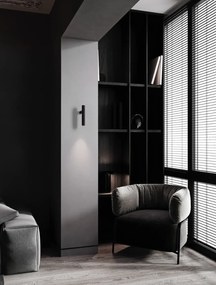 Minimalistické nastenné svietidlo Arlo Čierna