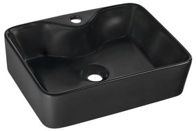 Sapho - Umývadlo na dosku BALENA 48x37 cm, matná čierna