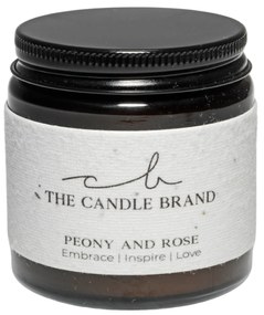 The Candle Brand Vonná sviečka v skle Peony and Rose 90 g