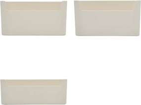 5Five® Sada 3 praktických úložných organizérov / košíkov - LUMA, béžová