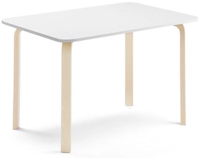 Stôl ELTON, 1200x600x710 mm, laminát - biela, breza