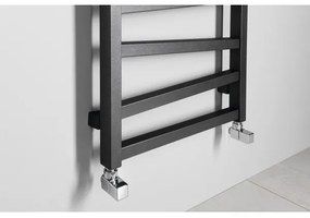 Sapho - Kúpeľňový radiátor ZIG 582W/230V 50x157 cm antracit