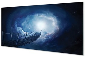 Nástenný panel  Oblohy zatiahnuté bridge 100x50 cm